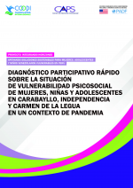 13 CARATULA DIAGNOSTICO PARTICIPATIVO SITUACION DE VULNERABILIDAD PSICOSOCIAL DE MUJERES, NIÑAS Y ADOLESCENTES-min