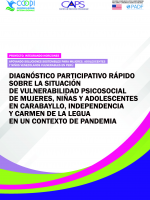 Diagnóstico participativo rápido sobre la situación de vulnerabilidad psicosocial de mujeres, niñas y adolescentes en un contexto de pandemia